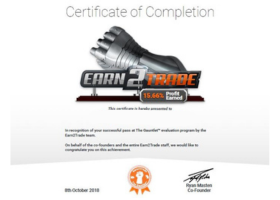 Certificado Earn2Trade